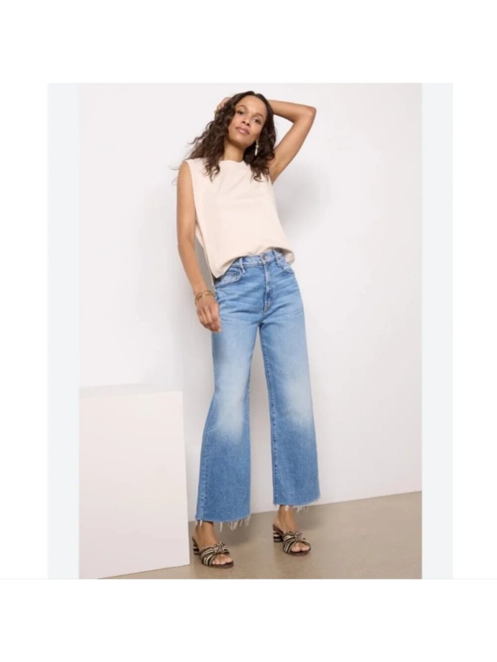 Mother The Maven Ankle Fray in For Sure Jeans Womens Size 29